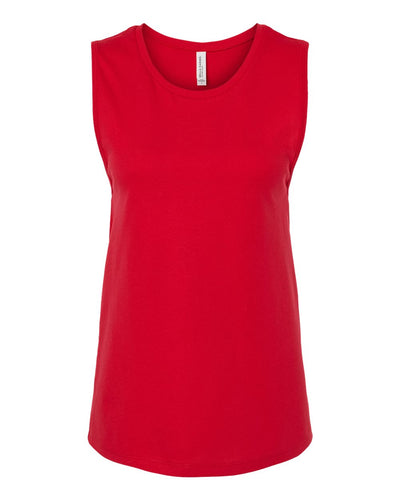 BELLA + CANVAS Women's Jersey Muscle Tank - 6003 - Red