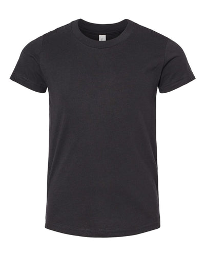 BELLA + CANVAS Youth CVC Jersey Tee - 3001YCVC - Solid Black Blend