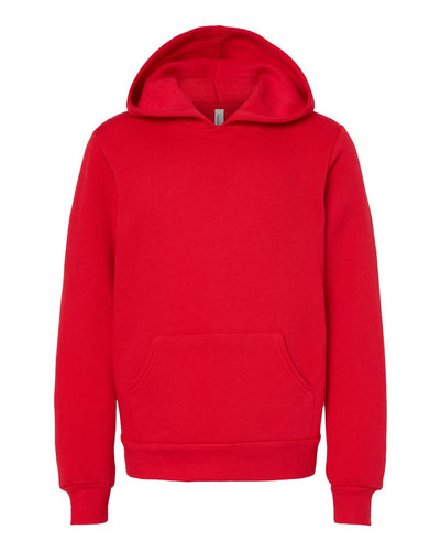 BELLA + CANVAS Youth Sponge Fleece Hoodie Sweatshirt - 3719Y - Red
