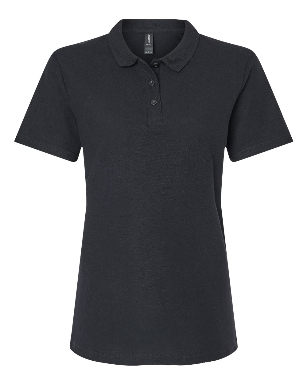 Gildan Women's Softstyle® Pique Polo - 64800L - Black
