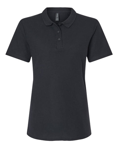 Gildan Women's Softstyle® Pique Polo - 64800L - Black