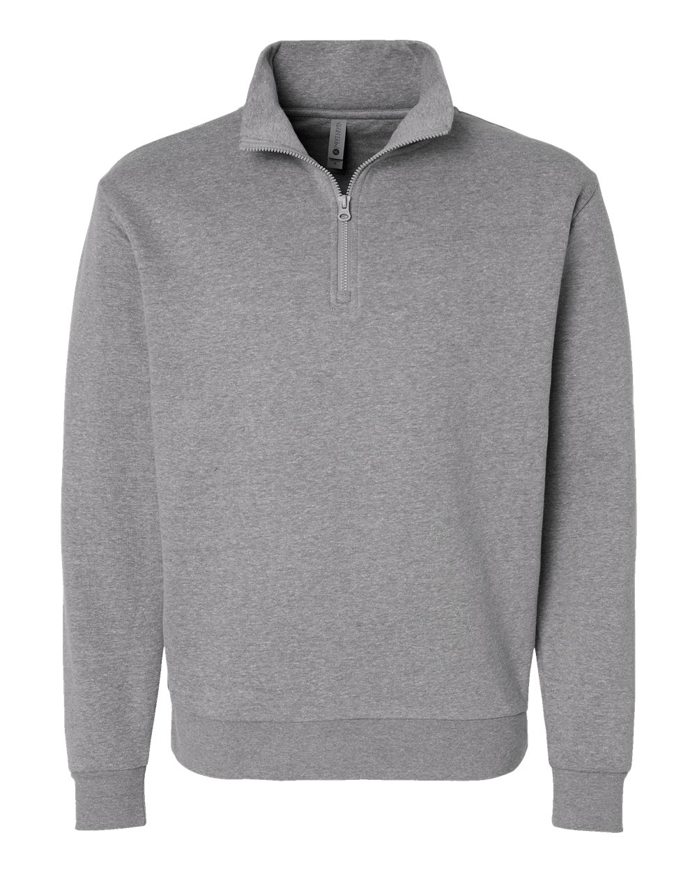 Next Level Unisex Fleece Quarter-Zip Pullover - 9643 - Heather Grey