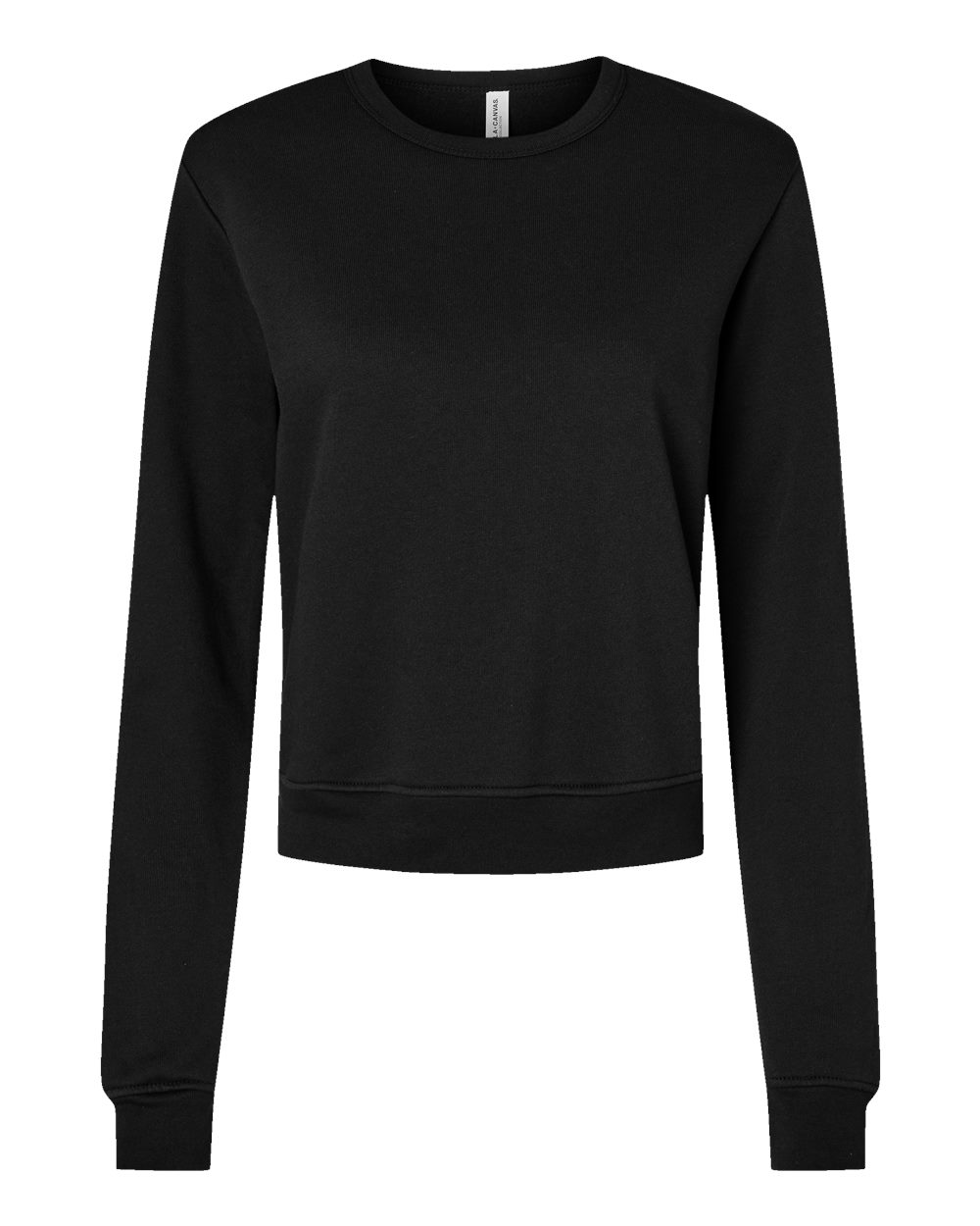 BELLA + CANVAS Women's Sponge Fleece Crewneck Sweatshirt - 7511 - Black
