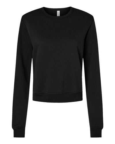 BELLA + CANVAS Women's Sponge Fleece Crewneck Sweatshirt - 7511 - Black