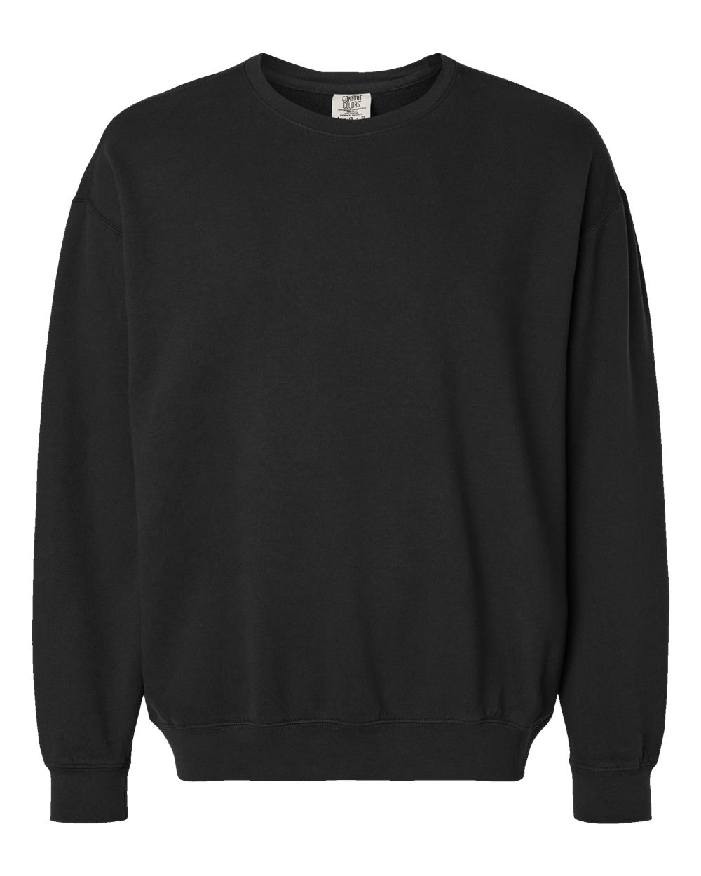 Comfort Colors Unisex Garment-Dyed Lightweight Fleece Crewneck Sweatshirt - 1466 - Black