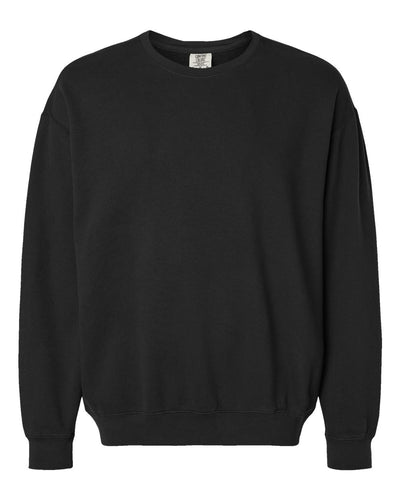 Comfort Colors Unisex Garment-Dyed Lightweight Fleece Crewneck Sweatshirt - 1466 - Black