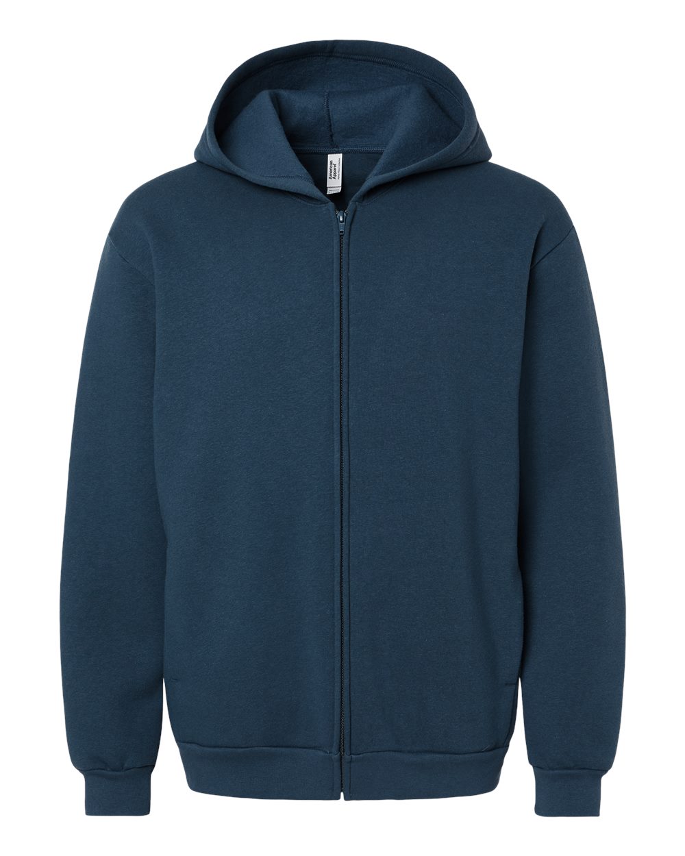 American Apparel Unisex ReFlex Fleece Full-Zip Hoodie Sweatshirt - RF497 - Sea Blue