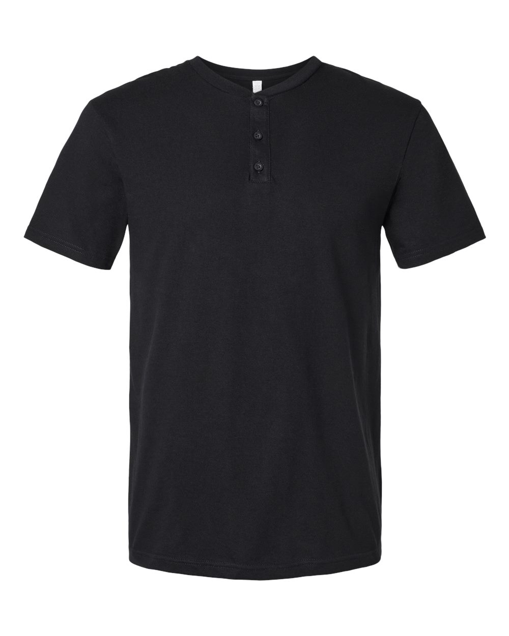 American Apparel Unisex CVC Henley Tee - 2004CVC - Black
