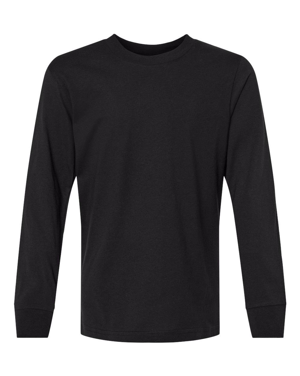 Next Level Youth Cotton Long Sleeve T-Shirt - 3311 - Black