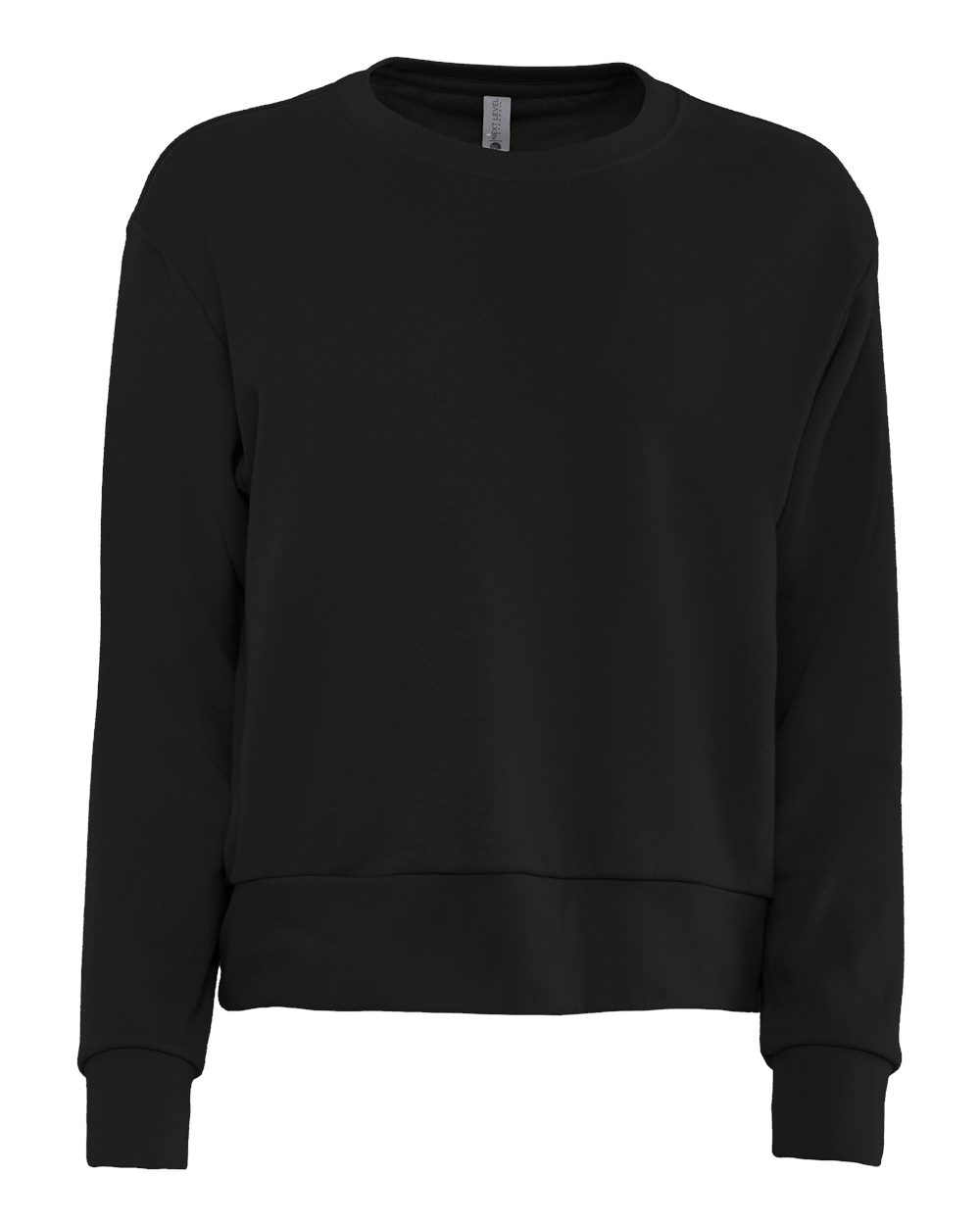 Next Level Women's Laguna Sueded Crewneck Sweatshirt - 9084 - Black
