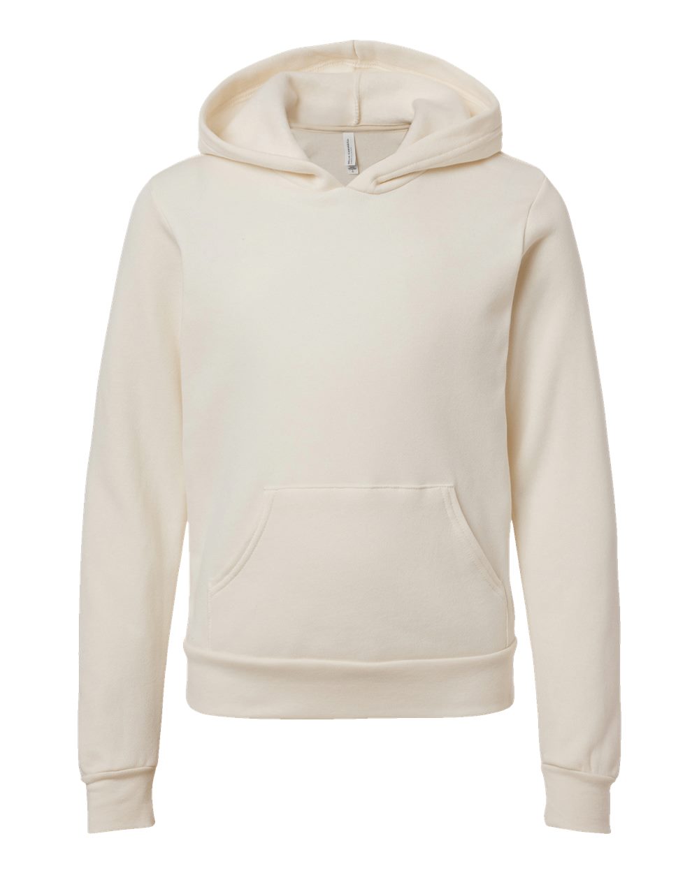 BELLA + CANVAS Youth Sponge Fleece Hoodie Sweatshirt - 3719Y - Natural