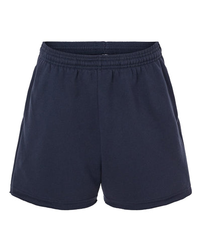BELLA + CANVAS Women's Cutoff Fleece Shorts - 3787 - Navy