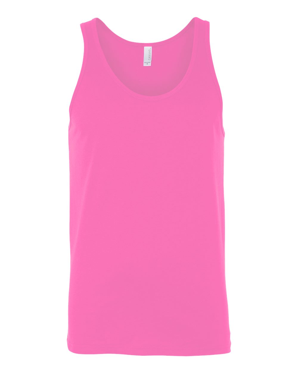 BELLA + CANVAS Unisex Heather CVC Tank - 3480CVC - Neon Pink