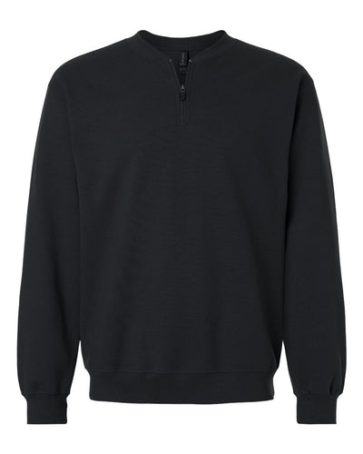 Gildan Unisex Softstyle® Midweight 1/4 Zip Sweatshirt - SF008 - Black