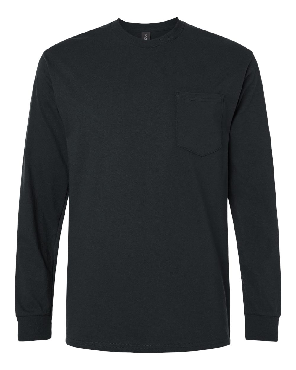 Gildan Unisex Ultra Cotton® Long Sleeve Pocket T-Shirt - 2410 - Black