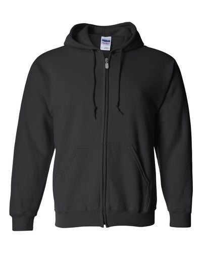 Gildan Unisex Heavy Blend™ Full-Zip Hooded Sweatshirt - 18600 - Black