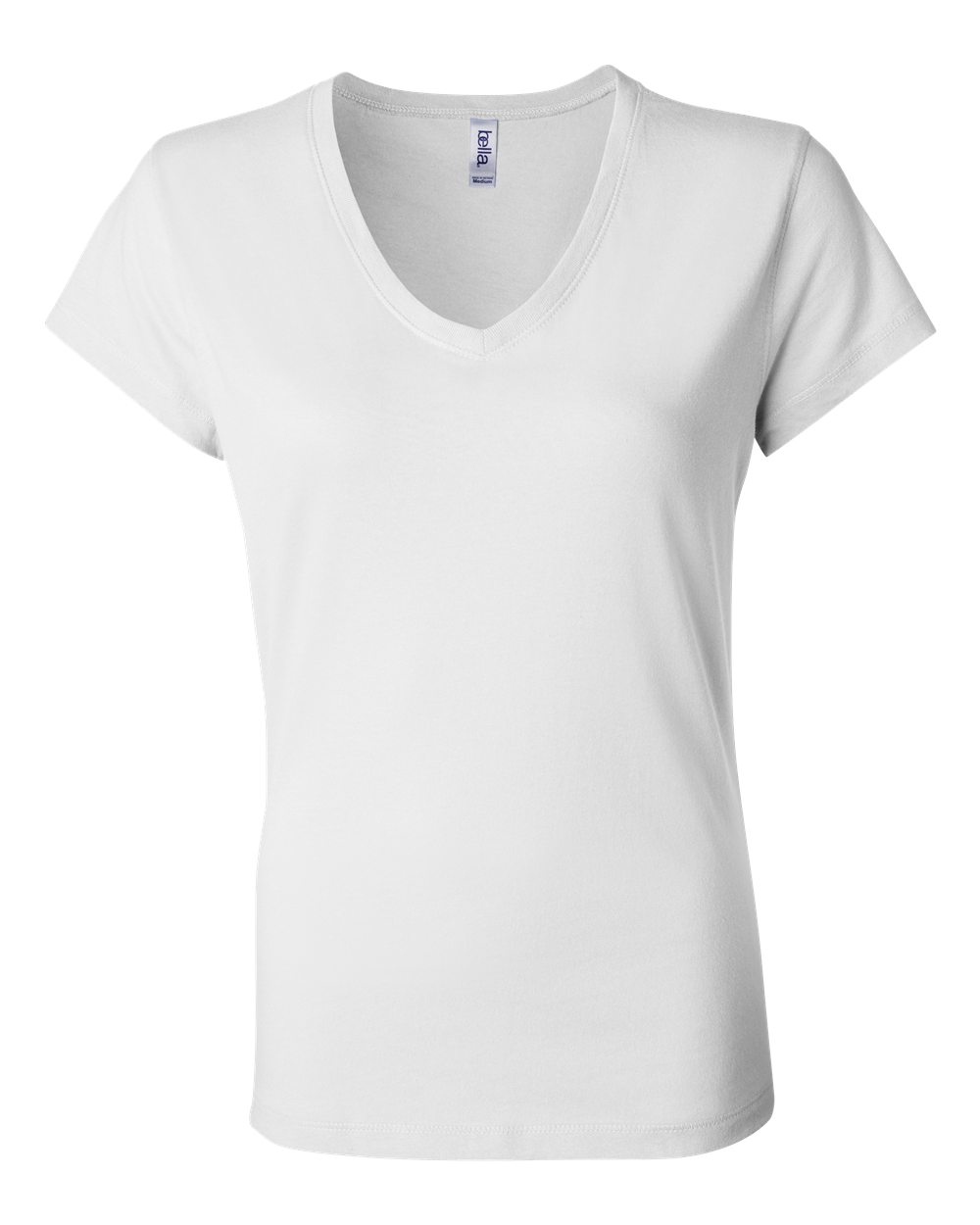 BELLA + CANVAS Women’s Jersey V-Neck Tee - 6005 - White