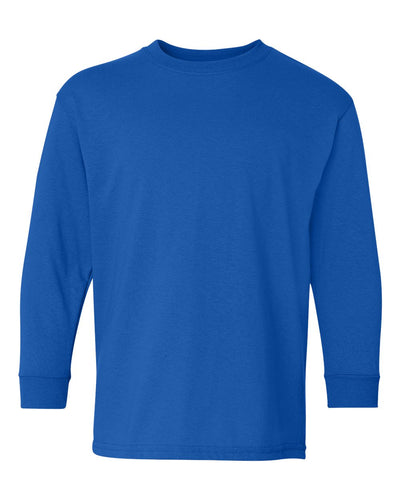 Gildan Youth Heavy Cotton™ Long Sleeve T-Shirt - 5400B - Royal