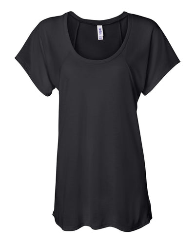 BELLA + CANVAS Women’s Flowy Raglan Tee - 8801 - Black