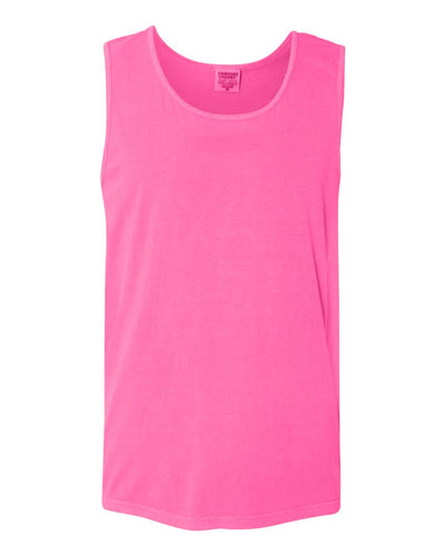 Comfort Colors Unisex Garment-Dyed Heavyweight Tank Top - 9360 - Neon Pink