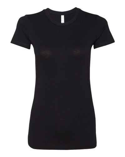 BELLA + CANVAS Women's Slim Fit Tee - 6004 - Solid Black Blend