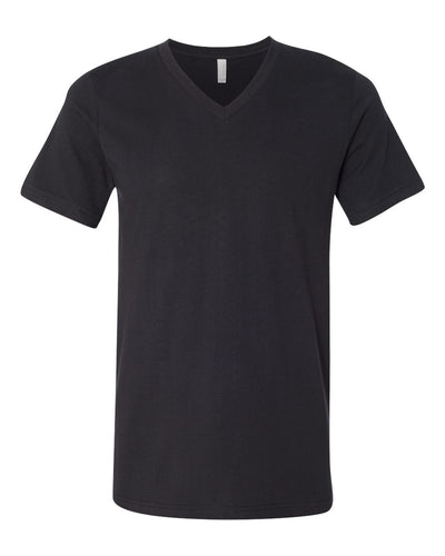 BELLA + CANVAS Unisex Jersey V-Neck Tee - 3005 - Vintage Black