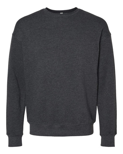 BELLA + CANVAS Unisex Sponge Fleece Drop Shoulder Crewneck Sweatshirt - 3945 - Dark Grey Heather