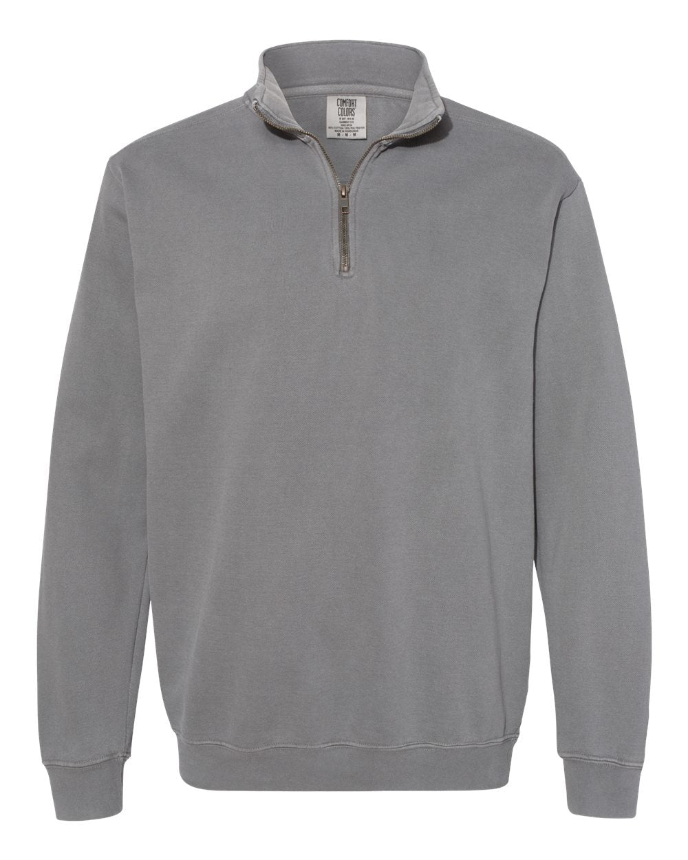Comfort Colors Unisex Garment-Dyed Quarter-Zip Sweatshirt - 1580 - Grey