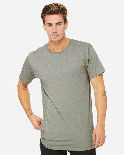 BELLA + CANVAS Men's Long Body Urban Tee - 3006 - Heather Stone