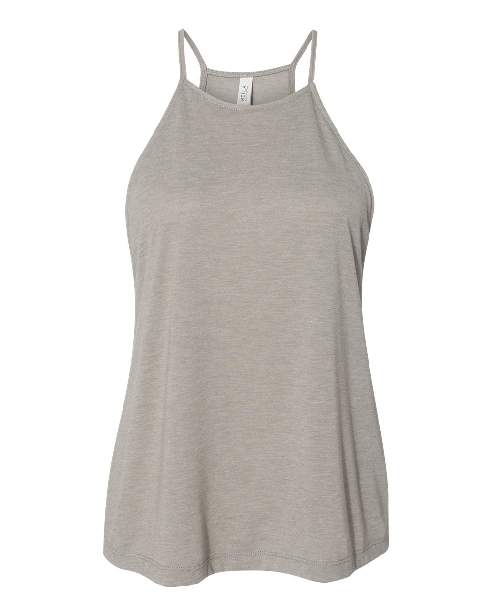 BELLA + CANVAS Women's Flowy High-Neck Tank - 8809 - Heather Stone
