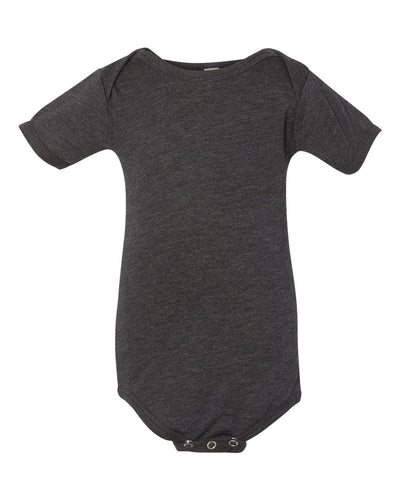 BELLA + CANVAS Infant Triblend One Piece - 134B - Charcoal Black Triblend
