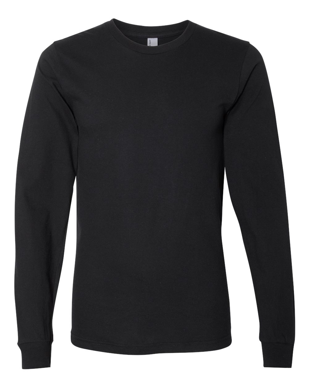 American Apparel Unisex Fine Jersey Long Sleeve Tee - 2007 - Black