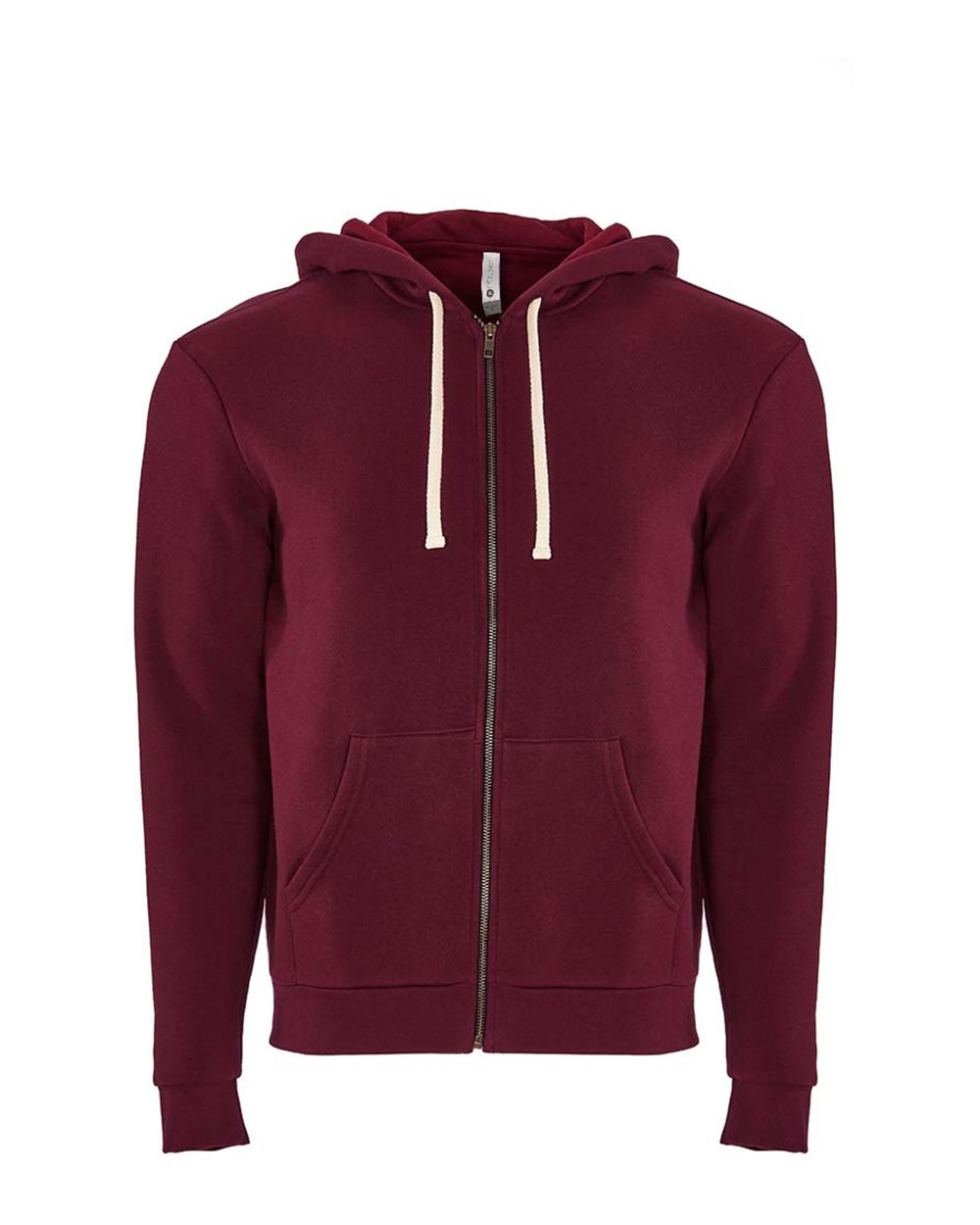 Next Level Unisex Santa Barbara Full-Zip Hoodie Sweatshirt - 9602 - Cardinal