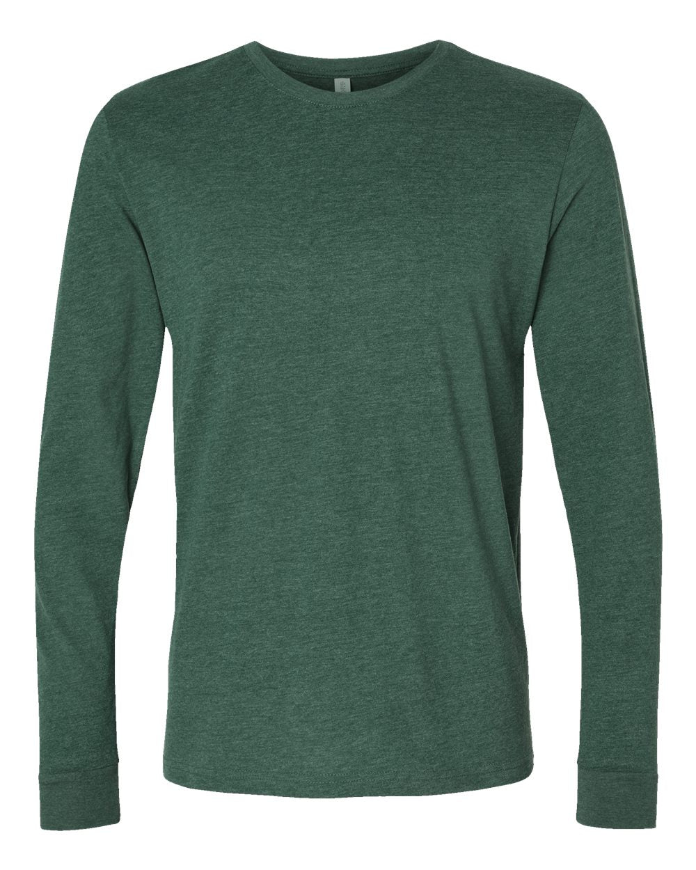 Next Level Unisex Sueded Long Sleeve T-Shirt - 6411 - Heather Forest Green