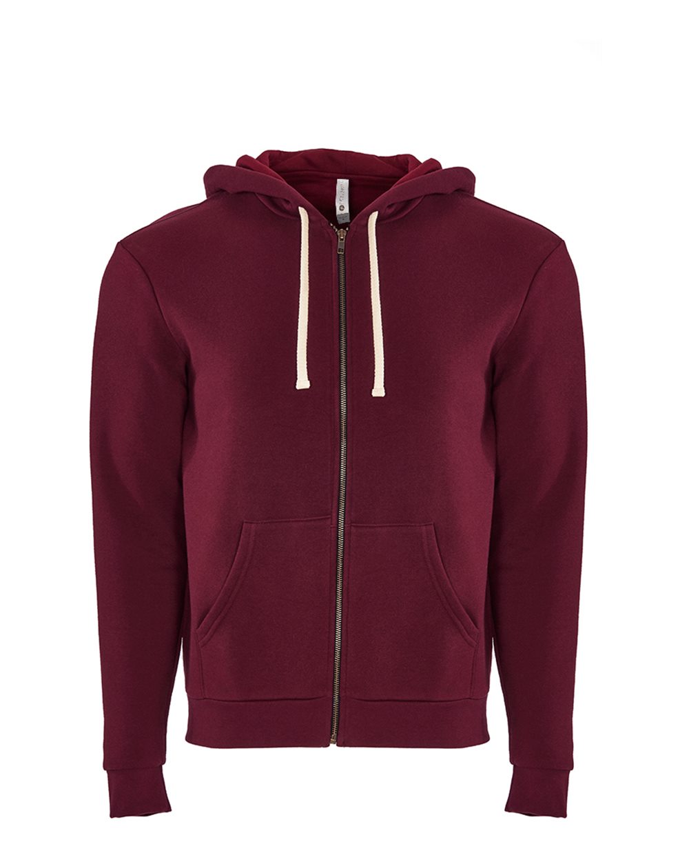 Next Level Unisex Santa Barbara Full-Zip Hoodie Sweatshirt - 9602 - Maroon