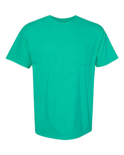 Comfort Colors Unisex Garment-Dyed Heavyweight Pocket T-Shirt - 6030 - Island Green