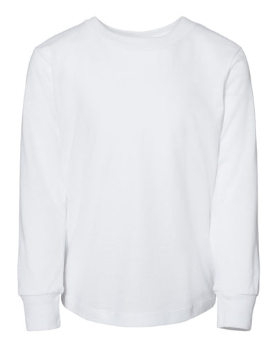 BELLA + CANVAS Toddler Jersey Long Sleeve Tee - 3501T - White