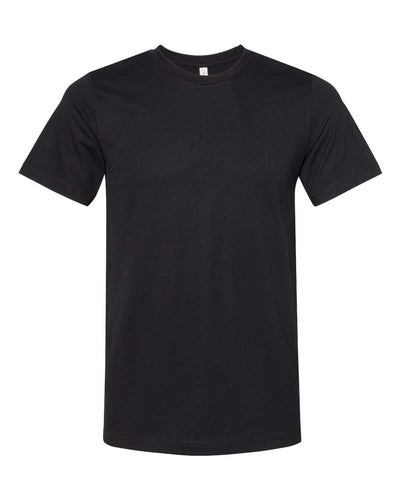 BELLA + CANVAS Unisex Sueded Tee - 3301 - Solid Black Blend