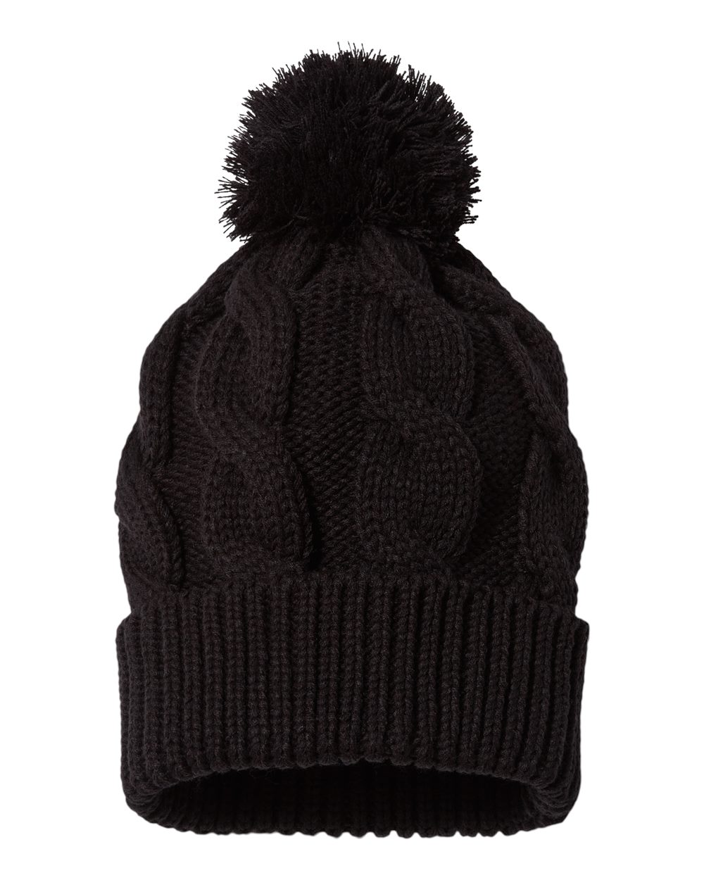 Richardson Chunk Twist Cuffed Beanie - 141R - Black