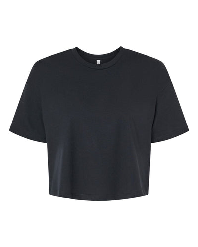 BELLA + CANVAS Women's Jersey Crop Tee - 6482 - Black