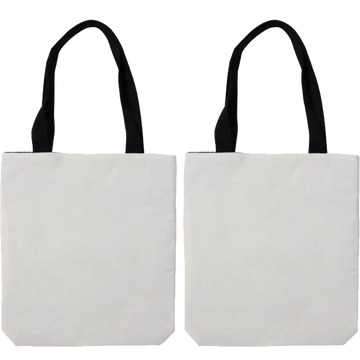 Craft Express 2 Pack Linen Sublimation Tote Bags – 15"x16" with White Panel
