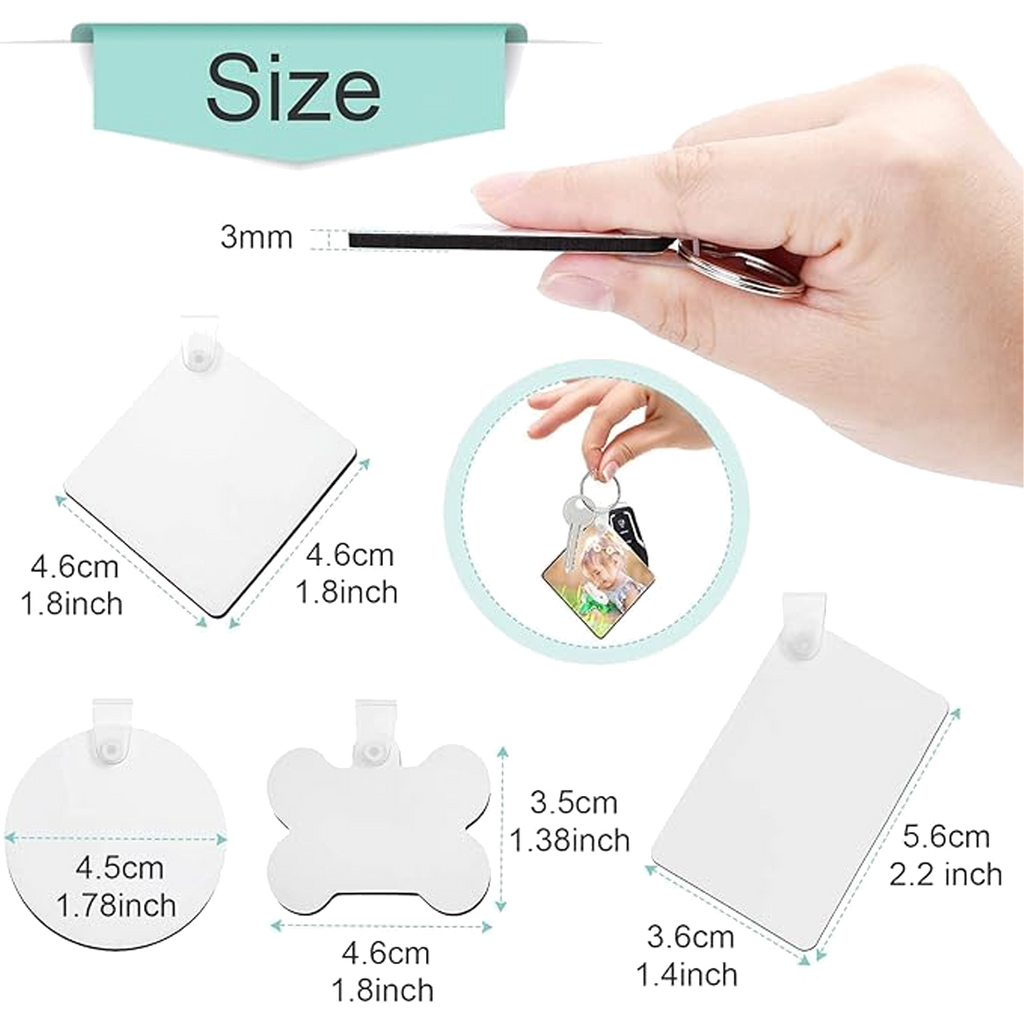 Sublimation Keychain Blanks