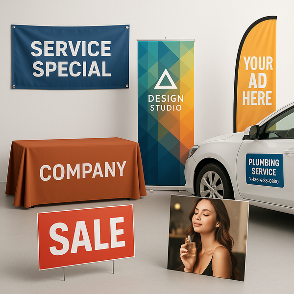 Banners, Signs, & Promo displays