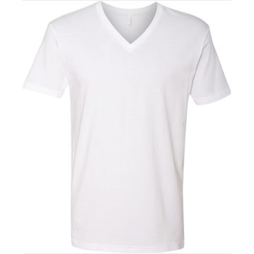 Premium Tees V-Neck (White)