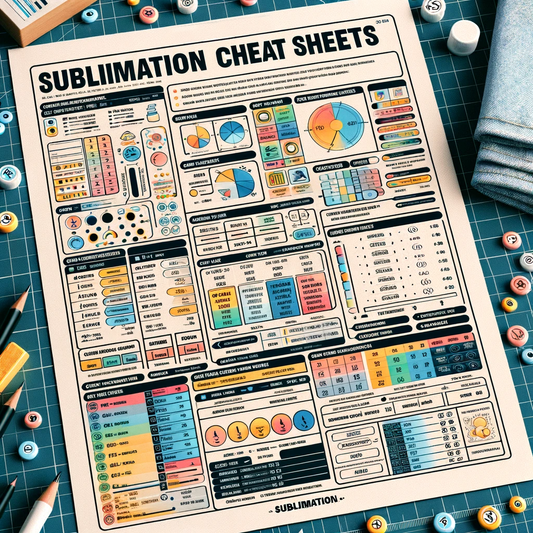 Sublimation Cheat Sheets for Crafters!