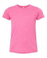 BELLA + CANVAS Youth Triblend Tee - 3413Y - Charity Pink Triblend