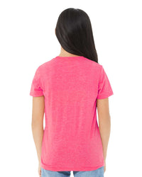 BELLA + CANVAS Youth Triblend Tee - 3413Y - Charity Pink Triblend