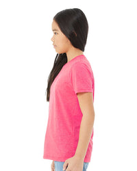 BELLA + CANVAS Youth Triblend Tee - 3413Y - Charity Pink Triblend