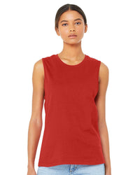 BELLA + CANVAS Women's Jersey Muscle Tank - 6003 - Red