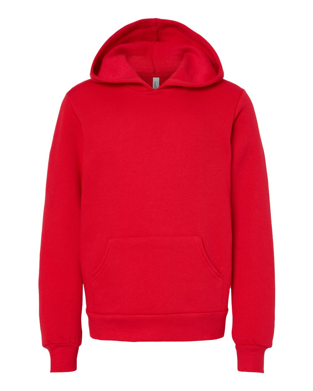 BELLA + CANVAS Youth Sponge Fleece Hoodie Sweatshirt - 3719Y - Red